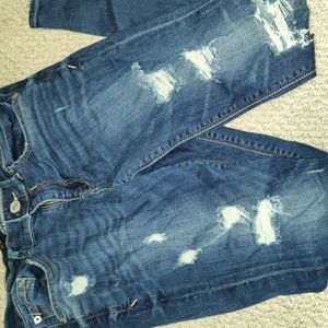 Ladies Express Stretch Destroyed  Jeans Size 4S